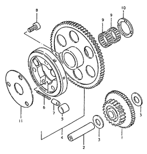 GS550 Муфта стартера
