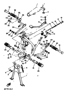 RD80 Stand. footrest