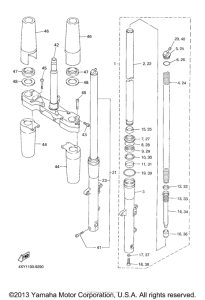 XVZ13TFSDC Передняя вилка