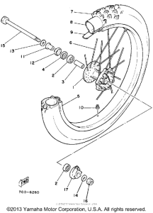 TT225S Переднее колесо