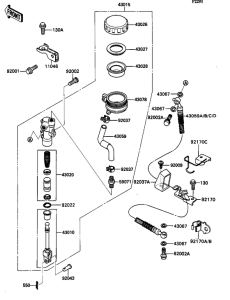 ZX1100 Задний тормозной цилиндр