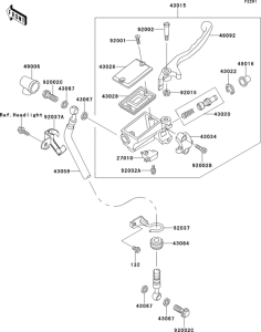 EL250 Front master cylinder(el250-e1)