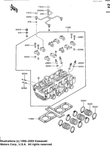 ZX600 Головка цилиндров