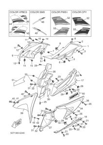 YZF-R125 Обтекатель 1