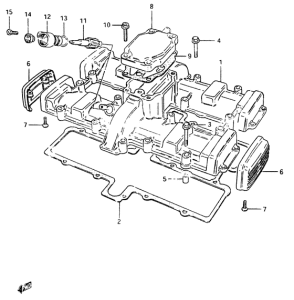 GSX400 Крышка головки цилиндров