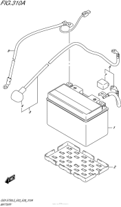 GSX-S750 Battery (Gsx-S750L5 E03)