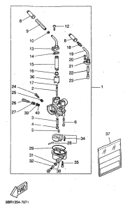 YQ50 Карбюратор