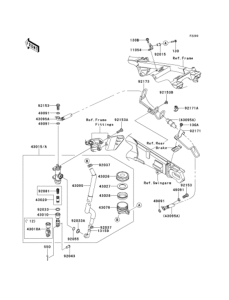 ZX1400 Задний торм цилиндр