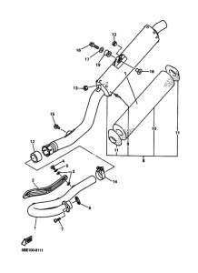 YZ426F YZ426FM Выхлоп