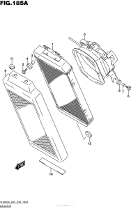 VL800T Радиатор