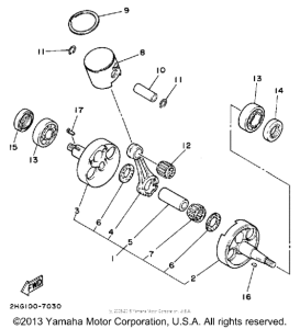 YZ125T Crankshaft-piston