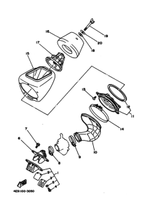 YZ80 YZ80F Впускная система
