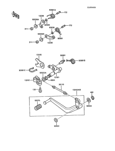ZX900 Механизм переключения передач