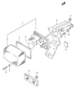PV50 Задний комбинированный сигнал