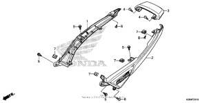 MSX125 Задний обтекатель