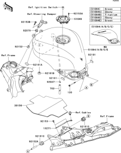 ZX1000 Топливный бак