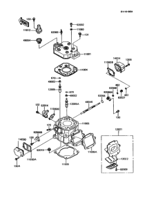 KMX125 Цилиндр и головка цилиндров