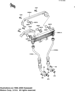 KZ1100 Масляный радиатор