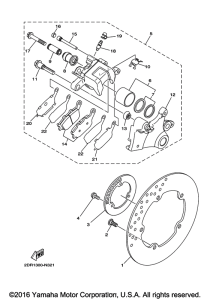 FJ09 Задний суппорт