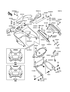 ZX1100 カウリング
