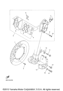 WR400FM Передний суппорт