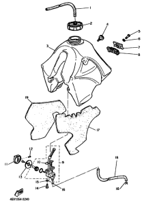 TT600S Топливный бак