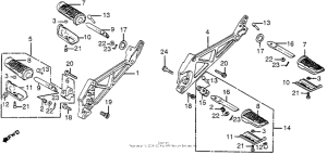 VF1000F Подножки
