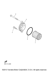 YZ450FDL Масляный фильтр