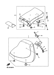XVS1100 XVS1100T Пружина