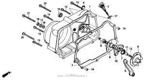 ZB50 Крышка картера правая