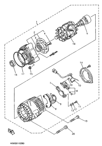 XJ900S Генератор