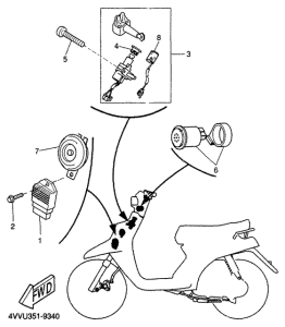 CW50 Handle switch. lever