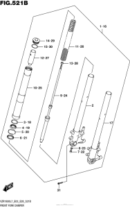 VZR1800 Front Fork Damper (Vzr1800Bzl7 E03)