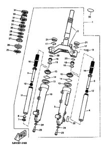 EW50 Вилка передней оси