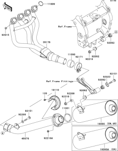 ZX900 Глушитель