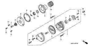 XLR125 Маслонасос