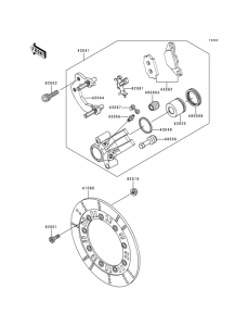 KL250 Передний тормоз