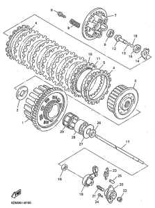 FZS600 Сцепление