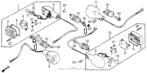 VF750C Задний фонарь