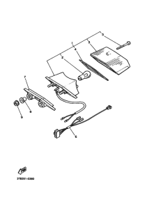 XT600E Taillight unit ass`y