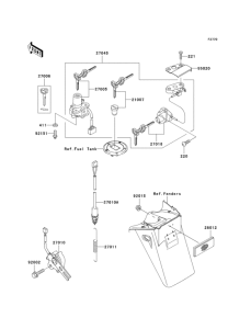 ZX900 Замок зажигания