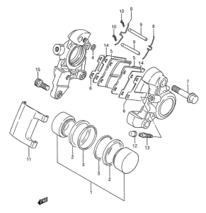 VS1400 Задний суппорт
