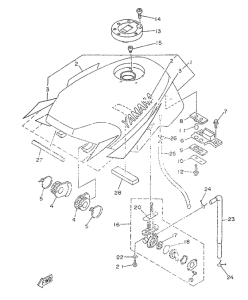 TZR50 Топливный бак