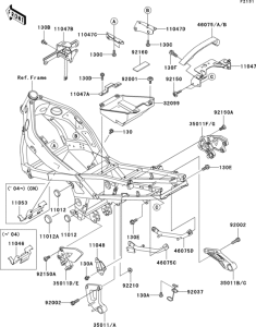 ZX600 Frame fittings(1 / 2)
