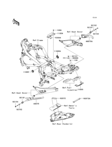 EX400 Рама ,крепежные детали