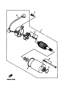 XV250S Стартерный мотор