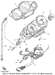 YZF600RL Приборы