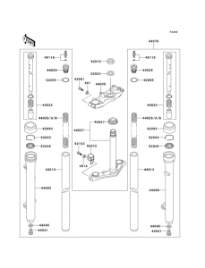 KX60 Передняя вилка