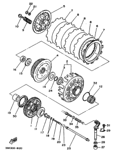 TZ250U Сцепление