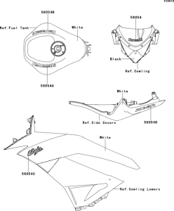 ZX600 Decals(white)(raf)